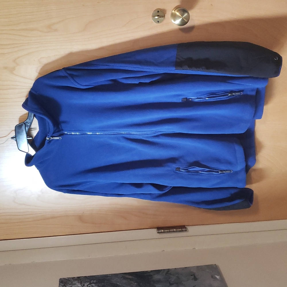 Royal Blue Fleece Performance Jacket Zip Up Coat NWT Perfect Condition  XXL